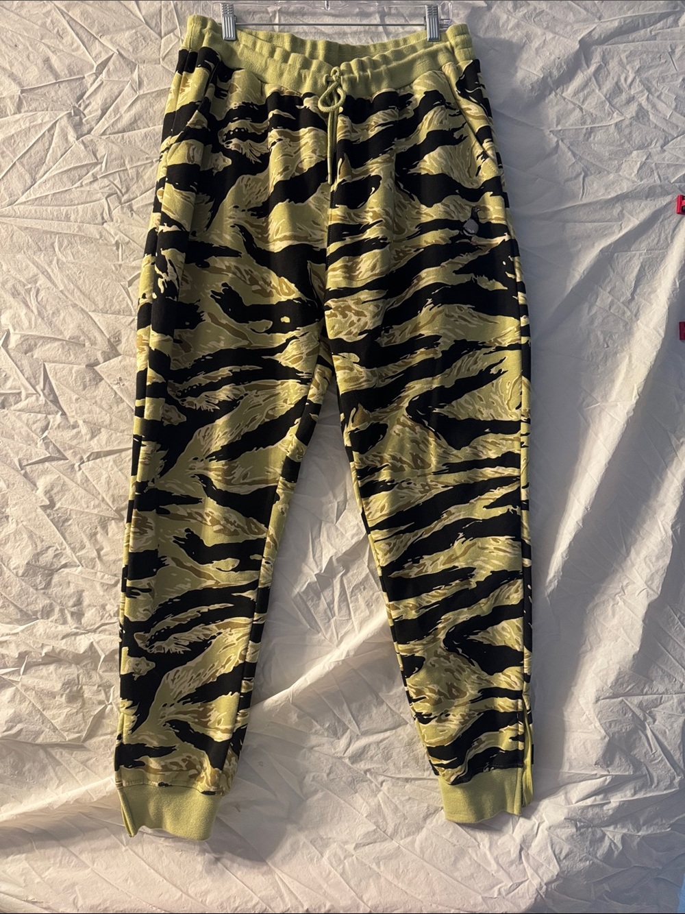 Staple Olive & Black Tiger-Stripe Camo Pigeon Joggers
